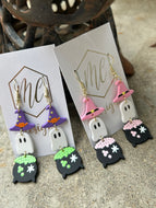 Triple Halloween Dangle Earrings