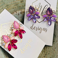 Colorful Rhinestone Earrings
