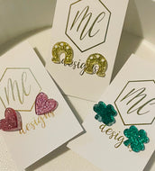 Glitter St Patrick’s Day Studs