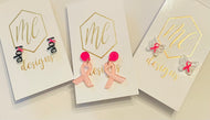 Small Breast Cancer Awareness Earrings