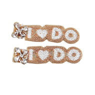 I Do Beaded Earrings