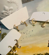 Small Gold or Silver Star and Moon Huggies