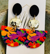 Floral Clay Earrings