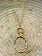 Long Double Oval Necklace