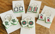 Traditional Mahjong Tile Earrings