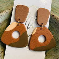 Neutral Clay Earrings