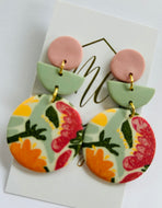 Triple Flower Earrings