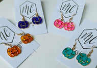 Pumpkin Dangle Earrings