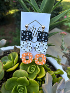 Boo Word Halloween Earrings