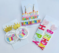 Happy Birthday Earrings