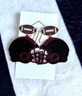 Football Helmet Earrings