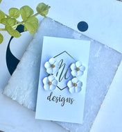 New Double Flower Earrings