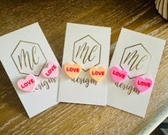 Love Stud Earrings Valentine’s Day