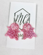 Small Dangle Acrylic Ghost Halloween Earrings