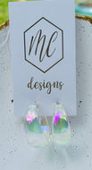 Iridescent Hoop Earrings