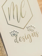 Silver Lotus Studs