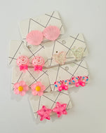 Kids Glitter Resin Clip on Earrings