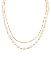 Layered Faux Pearl Necklace