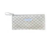 Checkered Mahjong Tile Zipper Pouch