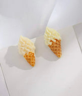 Ice Cream Cone Stud Earrings