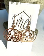 Pumpkin Jack-o’-Lantern Halloween Earrings