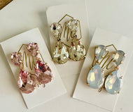 Jeweled waterdrop earring