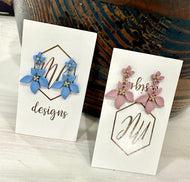 Small Double Flower Earrings