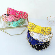 Jeweled Rhinestone Knot Headband