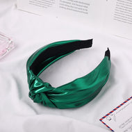 Metallic Leather Knot Headband