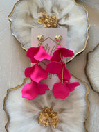Tiered Petal Heart Earrings