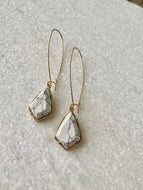 Marble Hook Earrings