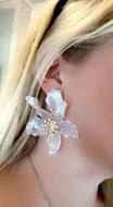 Large Flower Acrylic Earrings