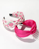 Solid and Flower Twist Headbands