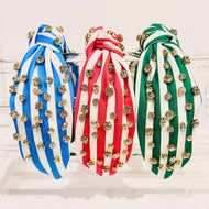 Stripped Jeweled Headbands
