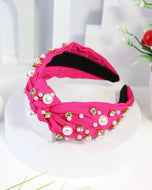 Jewel Pearl Knot Headbands