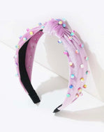 Kid’s Velvet Pearl Knot Headbands