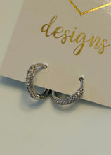 Small Rhinestone Huggies