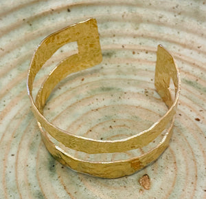 Large Gold Cuff Bracelet