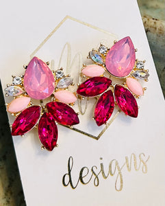 Colorful Rhinestone Earrings