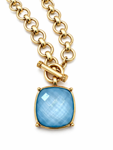 Chunky Cushion Cut Pendant Necklace