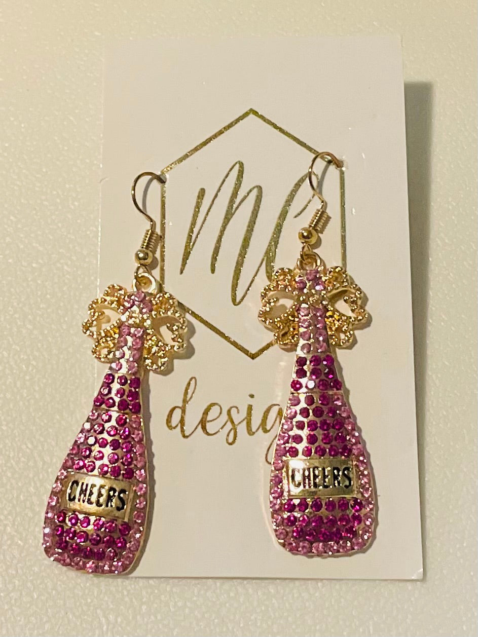 Rhinestone Cheers Earrings