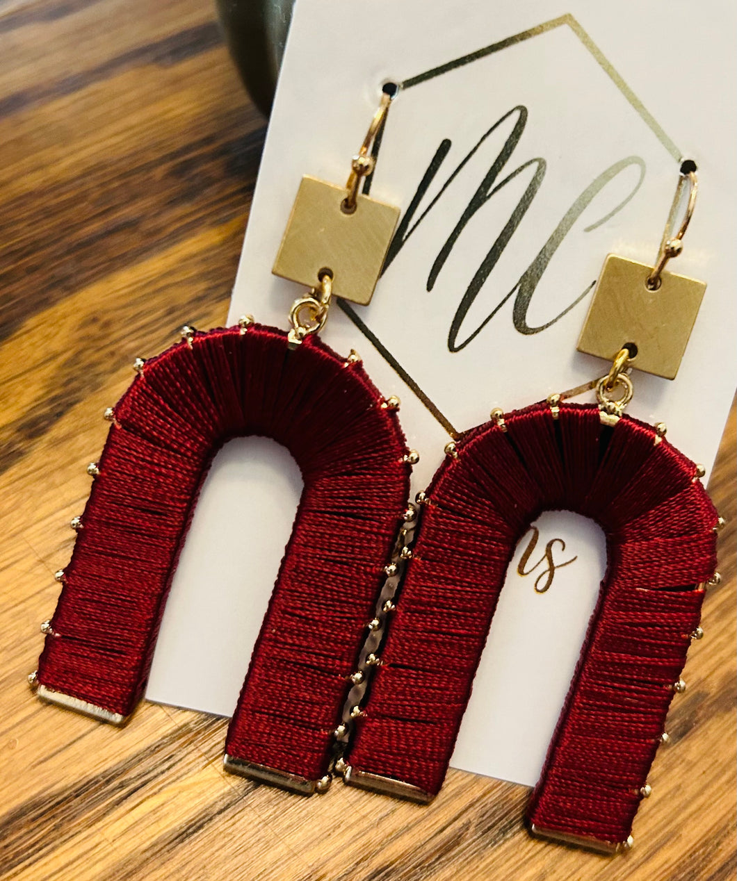 Arch Threaded Earrings
