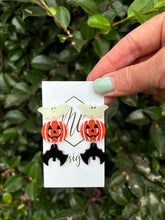 Bat Pumkin Ghost Halloween Earring