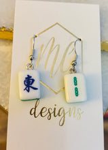 Tiny Mahjong Dangle Earrings