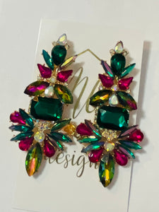 Rhinestone Statement Earrings