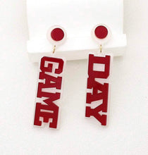 Game Day Acrylic Glitter Earrings