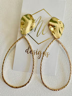 Gold Teardrop Earrings