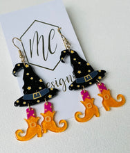 Witches Hat and Feet Earrings