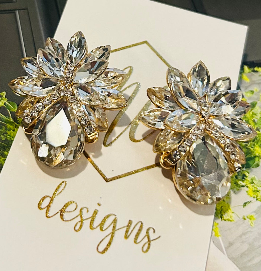 Statement Rhinestone Earrings