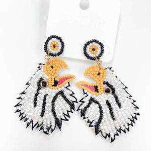 Eagle Seed Bead Earrings